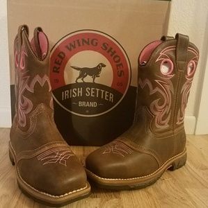 red wing irish setter women's work boots
